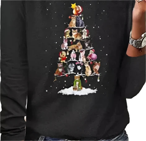 100_Baumwolle_KreativesT-ShirtMitWeihnachtlichemTierdruck.webp