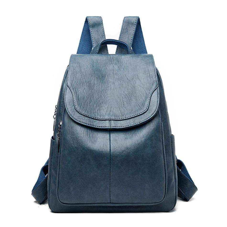 Lotte - Stylischer Damen-Rucksack aus Leder mit Diebstahlsicherung