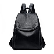 Lotte - Stylischer Damen-Rucksack aus Leder mit Diebstahlsicherung