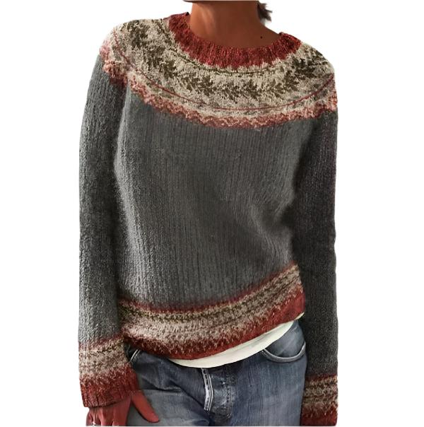 Maureen - modischer Strickpullover mit Muster