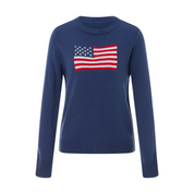 Ellanie - Strickpullover Amerikanische Flagge