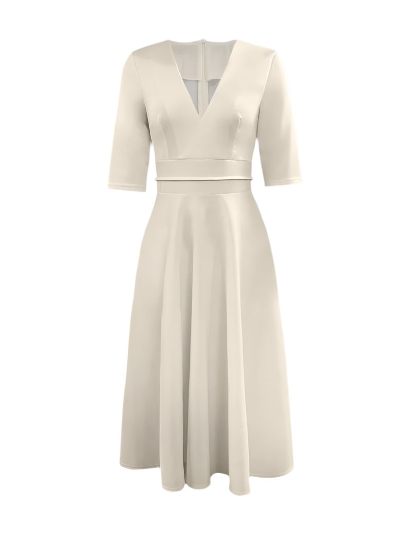 Kindra - Elegantes Kleid mit V-Ausschnitt für Damen