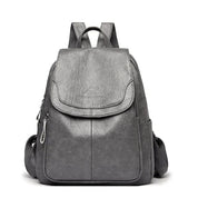 Lotte - Stylischer Damen-Rucksack aus Leder mit Diebstahlsicherung