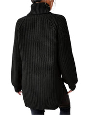 Chiara - Rollkragenpullover mit geschlitztem Saum