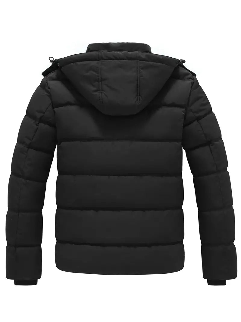 Stephen - Wasserabweisende Herren-Pufferjacke mit Kapuze für den Winter