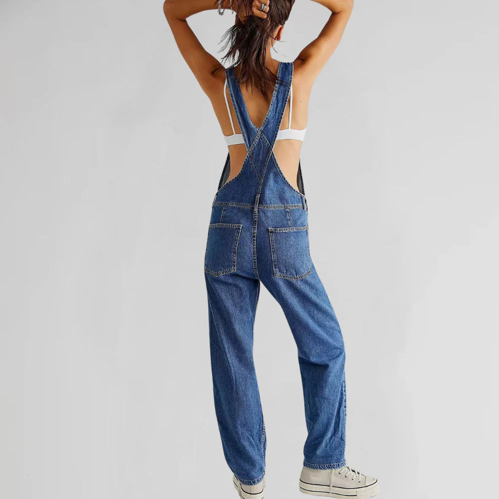 Esme - Jeans-Overall mit gekreuztem Rücken