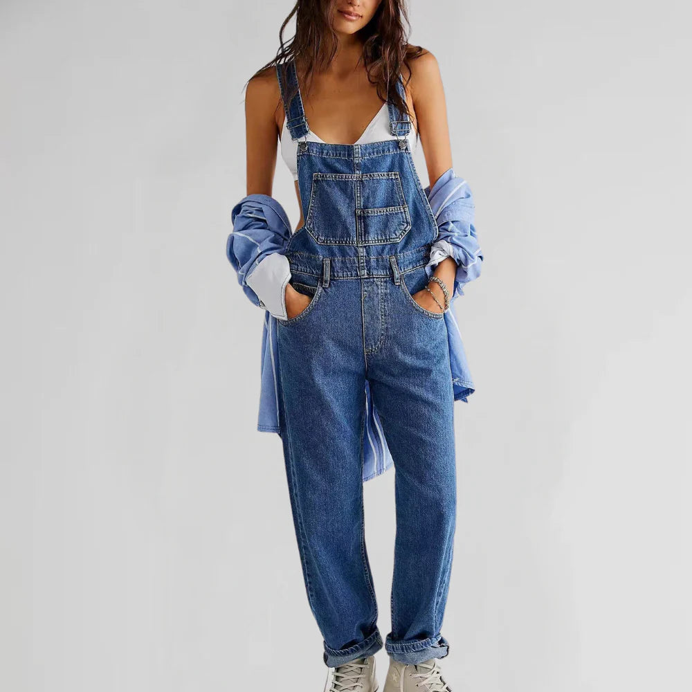 Esme - Jeans-Overall mit gekreuztem Rücken