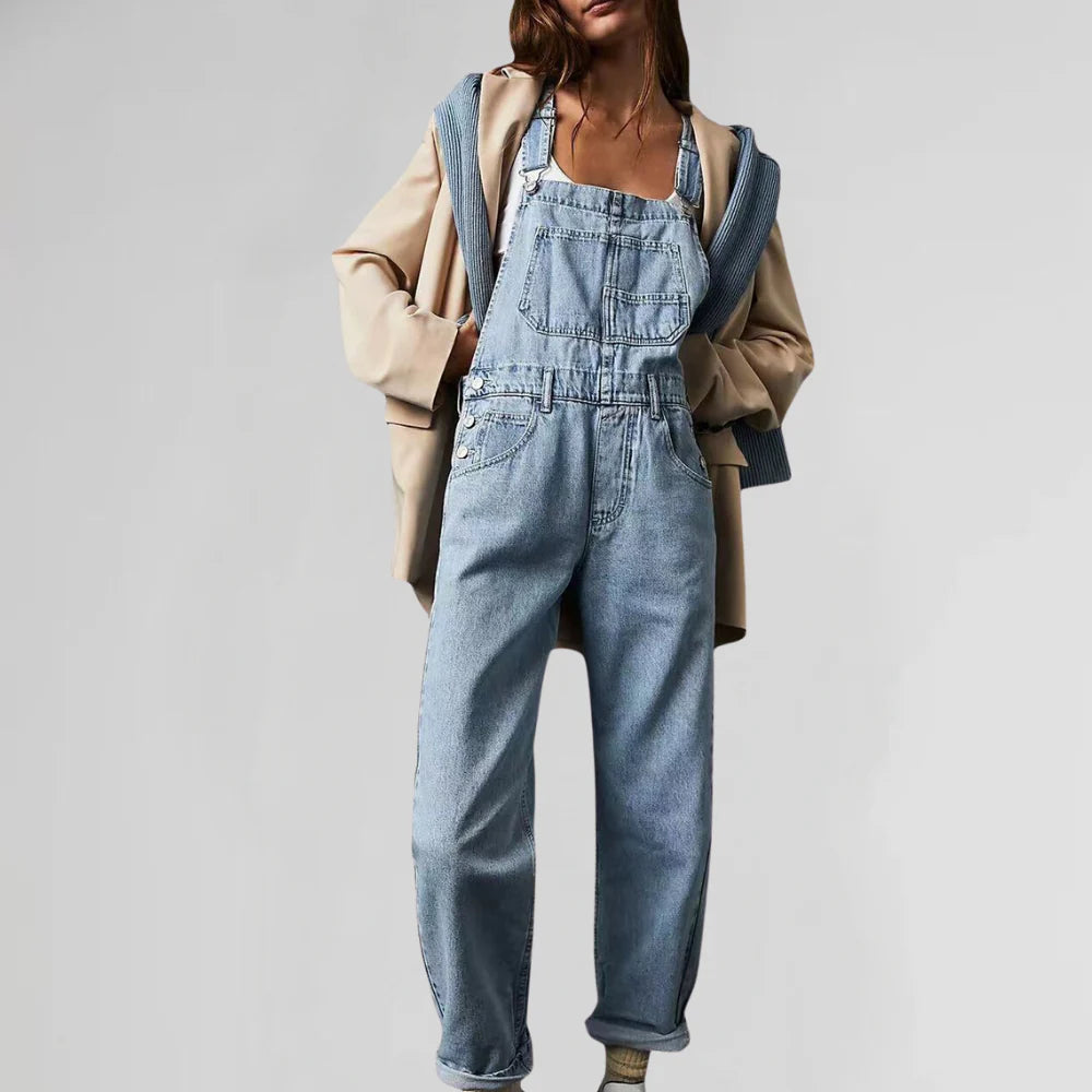 Esme - Jeans-Overall mit gekreuztem Rücken