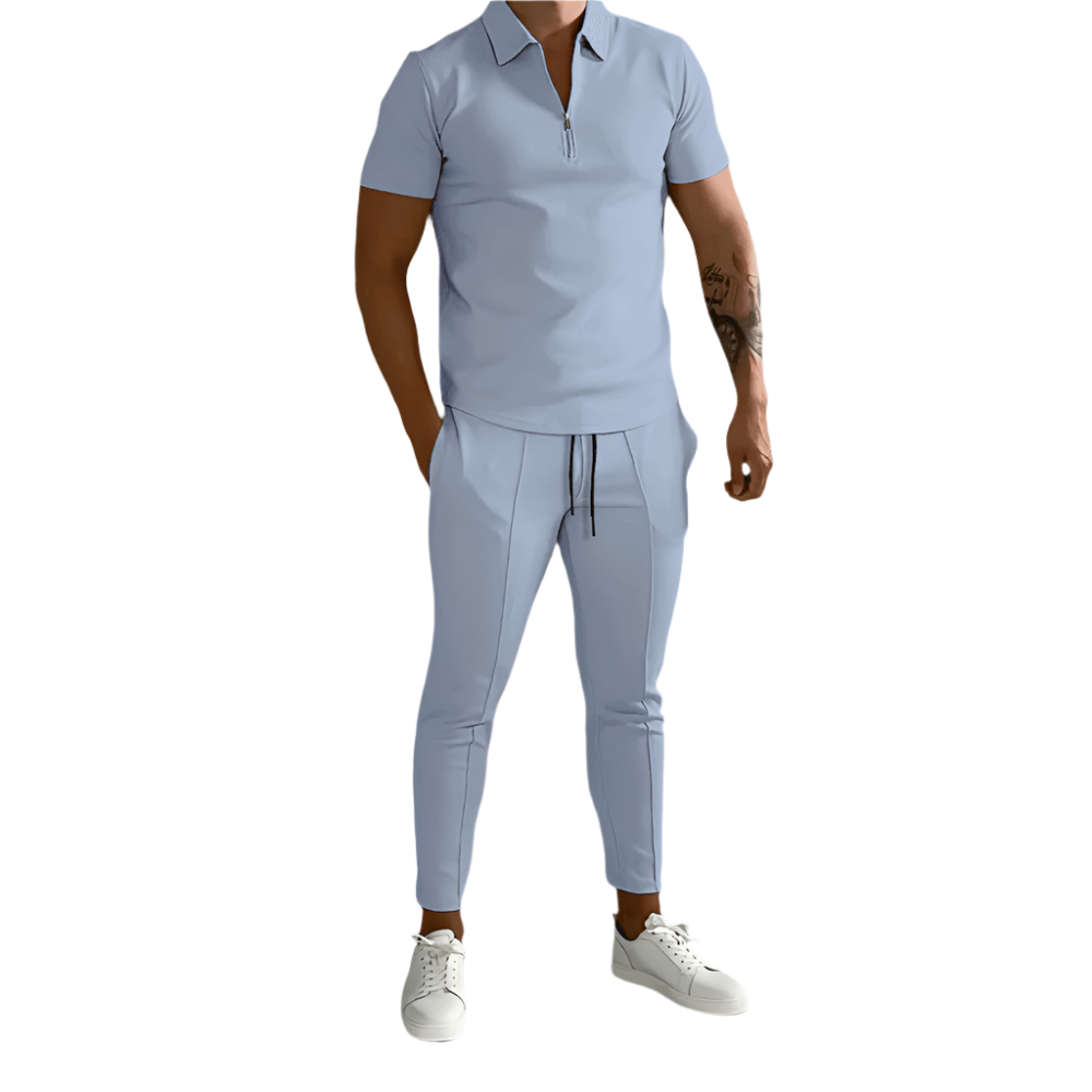 Cornelus - Stilvolles Herren-Outfit mit Poloshirt und klassischer Hose