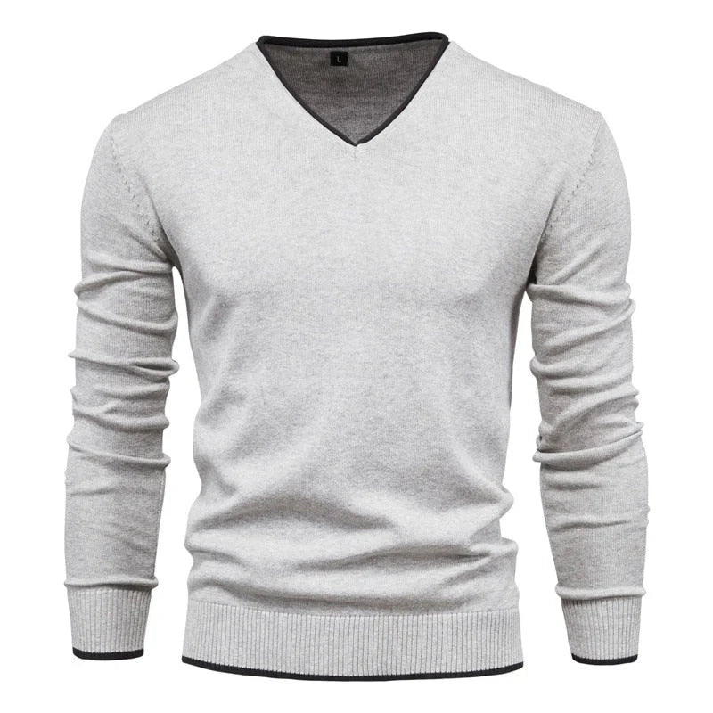 Orlando - Slim Fit Pullover mit V-Ausschnitt