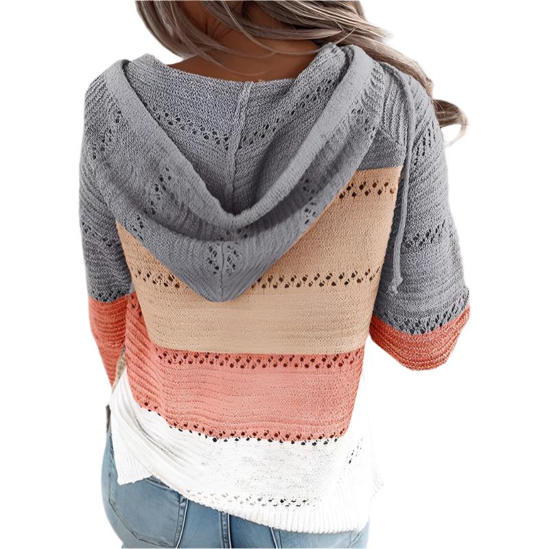 Elvera - Warme und kuschelige Patchwork-Sweatshirts