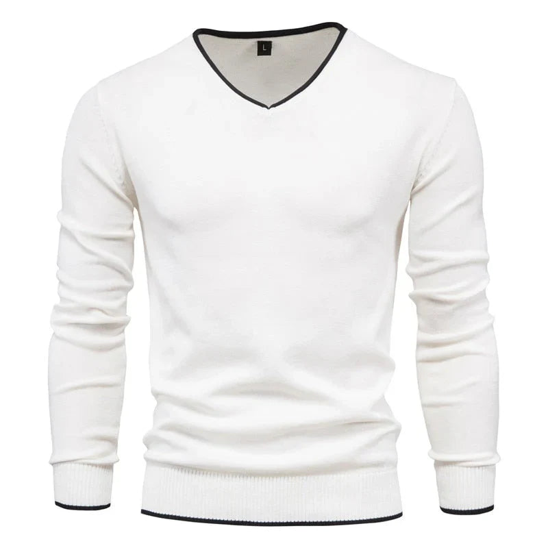 Orlando - Slim Fit Pullover mit V-Ausschnitt