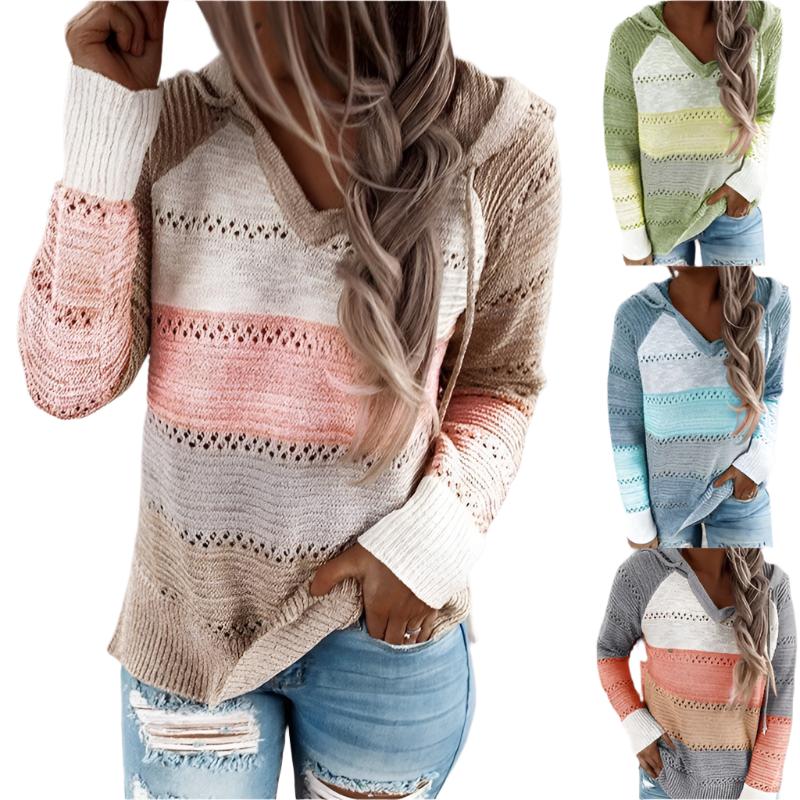 Elvera - Warme und kuschelige Patchwork-Sweatshirts