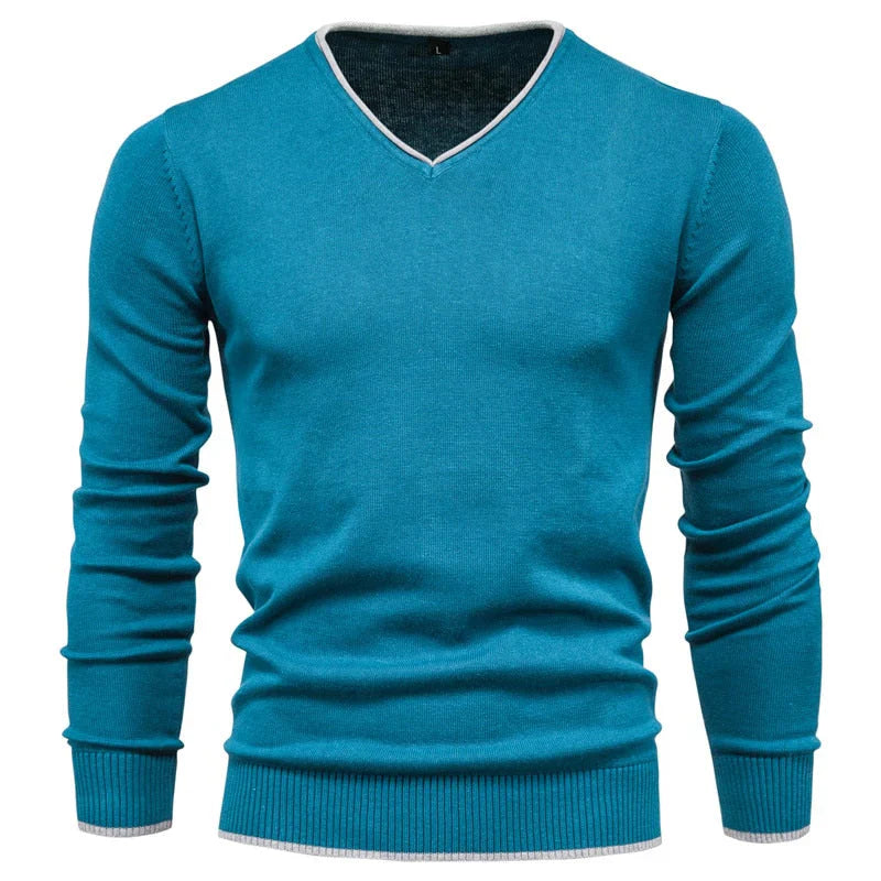 Orlando - Slim Fit Pullover mit V-Ausschnitt