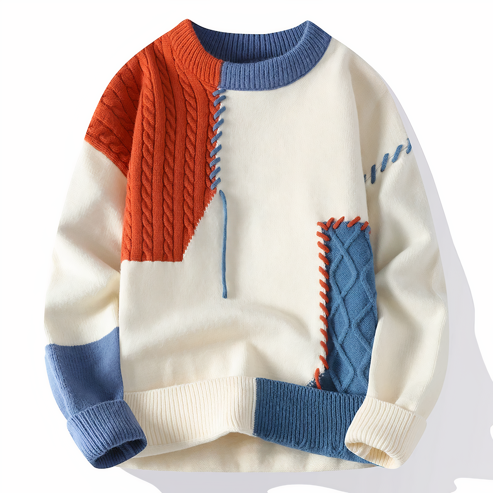 Kenny - Patchwork-Pullover für Männer