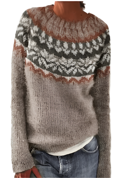 Maureen - modischer Strickpullover mit Muster