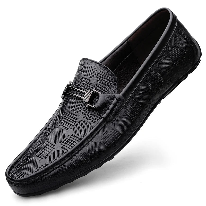 Aaron - Authentische Herren-Slipper aus Leder aus Italien