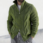 Leonardo - Hochwertige, kuschelige und gestrickte Herrenstrickjacke