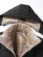 Clenn - Stijlvolle Winterjas voor Heren - Warme Fleece Gewatteerde Jas met Capuchon