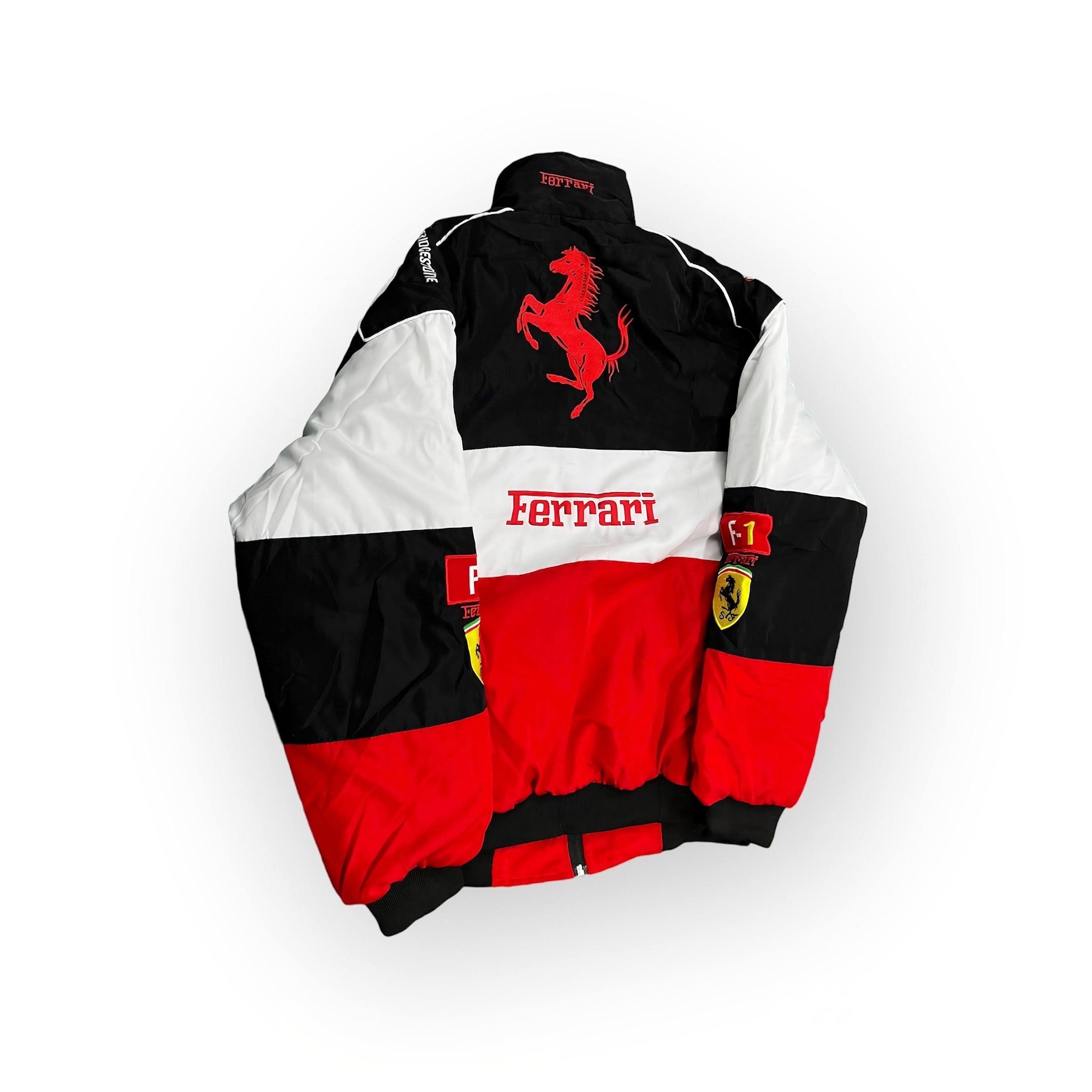 Racewear - Von Ferrari inspirierte Unisex-Rennweste im Retro-Stil