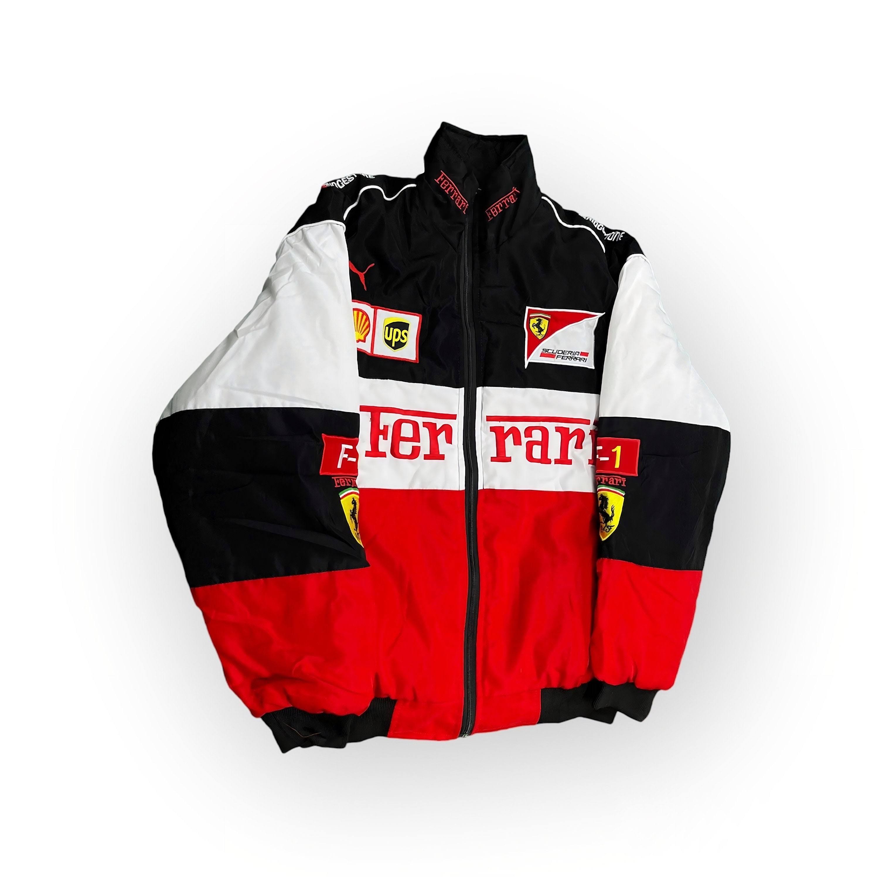 Racewear - Von Ferrari inspirierte Unisex-Rennweste im Retro-Stil